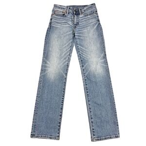 American Eagle Airflex+ Original Straight Jeans Men's 28x28.5* Medium Wash Faded